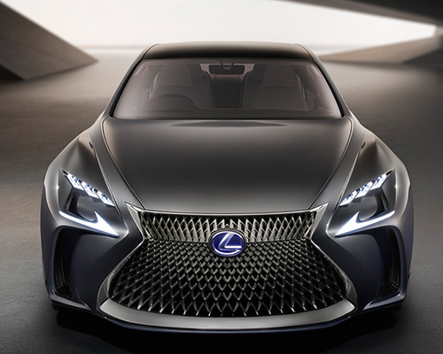 hydrogen fuel cell concept by LEXUS offers a glance into the future of luxury sedans
