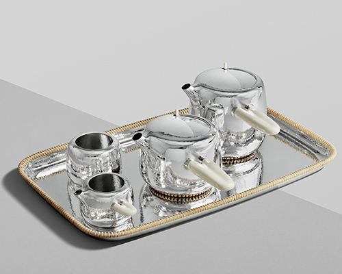 marc newson designs sculptural silver tea service for georg jensen