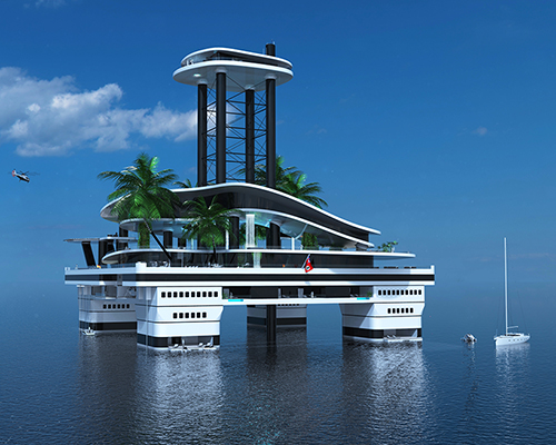 moveable floating artificial islands by migaloo reinterpret luxury yachting