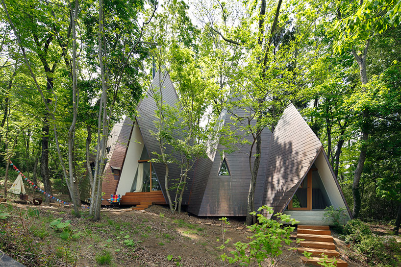 NAP architects places nasu tee-pee residence in the japanese woodland
