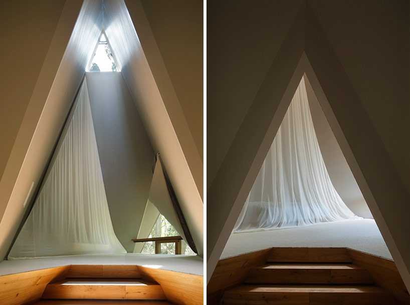 NAP architects places nasu tee-pee residence in the japanese woodland