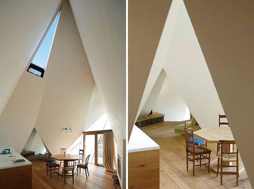 NAP architects places nasu tee-pee residence in the japanese woodland