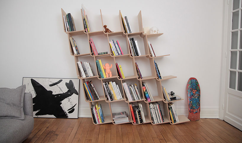 modular L shelf by objet optimise designboom