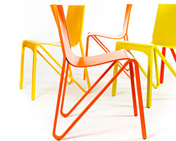 o4i creates colorful zesty stackable chair for plycollection
