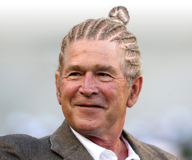 world leaders and political personalities sport man  bun  