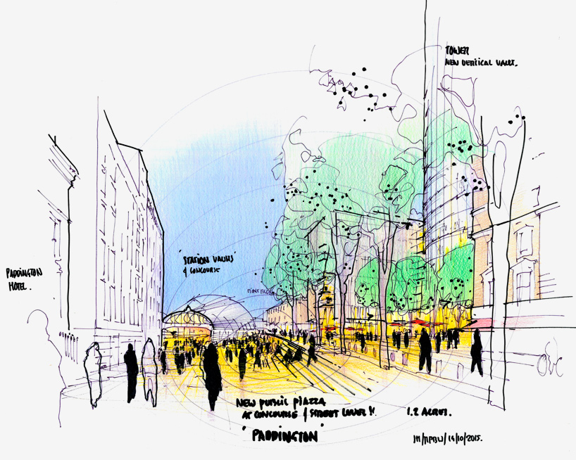 renzo piano building workshop paddington development mixed-use tower london designboom