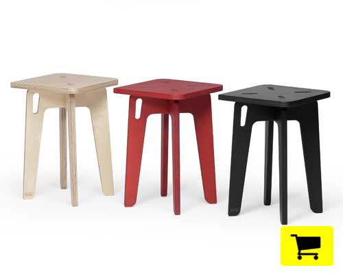 sit'abit stool features easy assembly in a range of variations