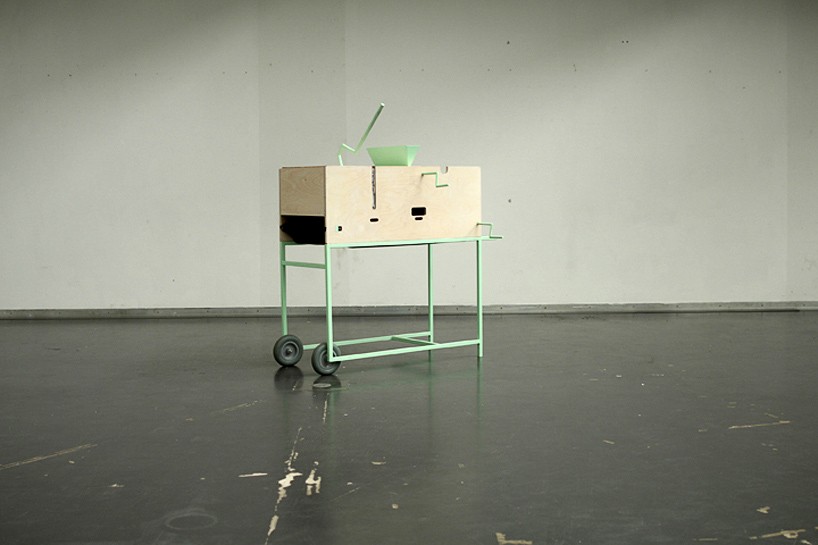 stefanie rittler constructs mobile foundry that upcycles old plastic bags