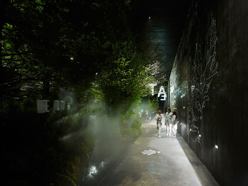 terrain installs 560m2 of forest in breathe austria pavilion at expo milano 2015