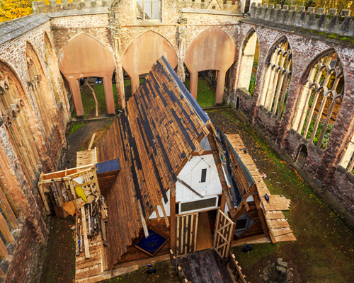 theaster gates embeds performance space within bombed church ruins in bristol
