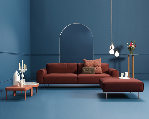 rafa garcía's tiptoe sofa for sancal made with simplicity + functionality in mind