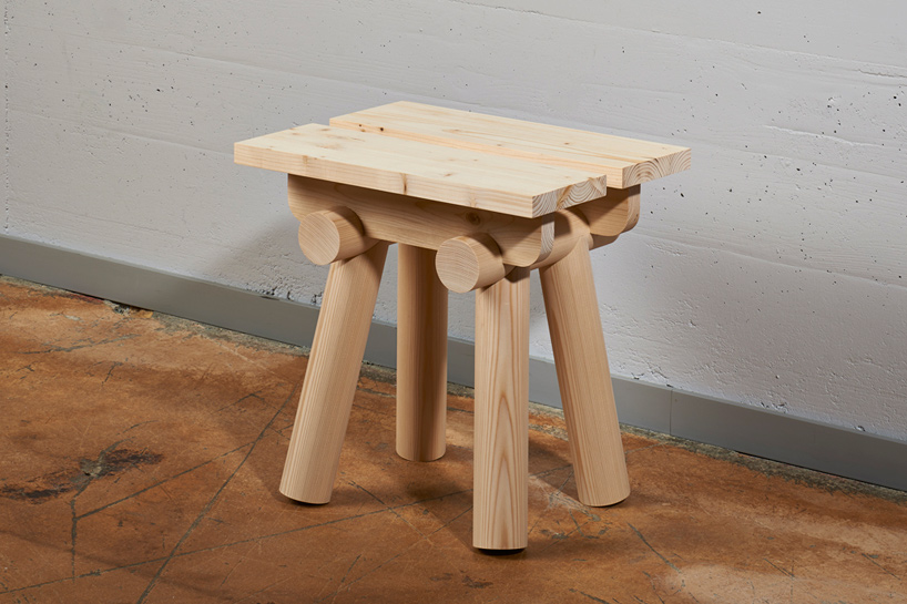 tomas kral krehky torii seats bench stool designblok 2015 designboom