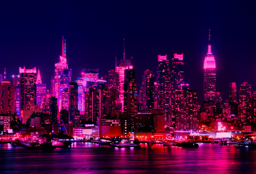 Pink New York City Wallpaper