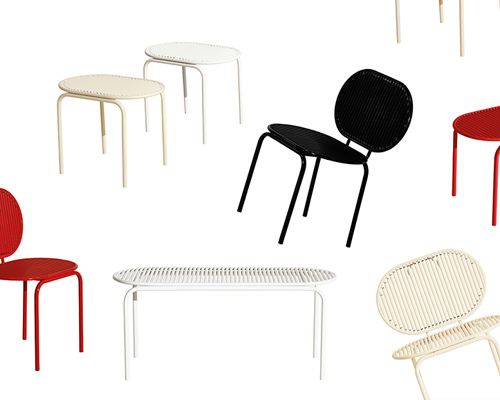 verena hennig launches roll collection seating objects with rotatable sticks
