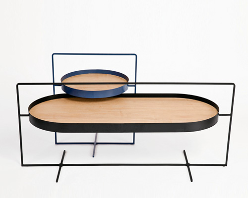 minimalistic basket tables created for frequent movement by mario tsai