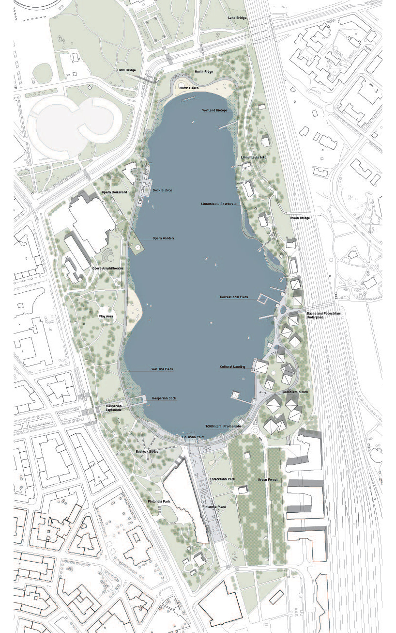 COBE lunden architecture N2 toolonlahti bay helsinki public park designboom