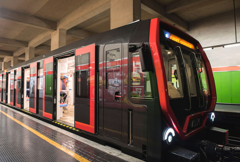 (a+b) design rolls out new metro cars for milan's underground transportation network
