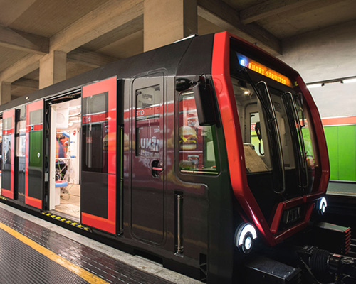 (a+b) design rolls out new metro cars for milan's underground transportation network