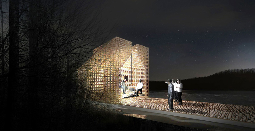 CODA designs clay & wattle cabinette for yeats summer event in ireland