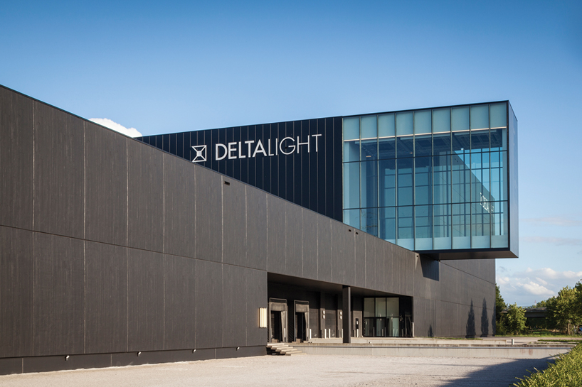 delta light expands headquarters in belgium with 26-meter high architectural