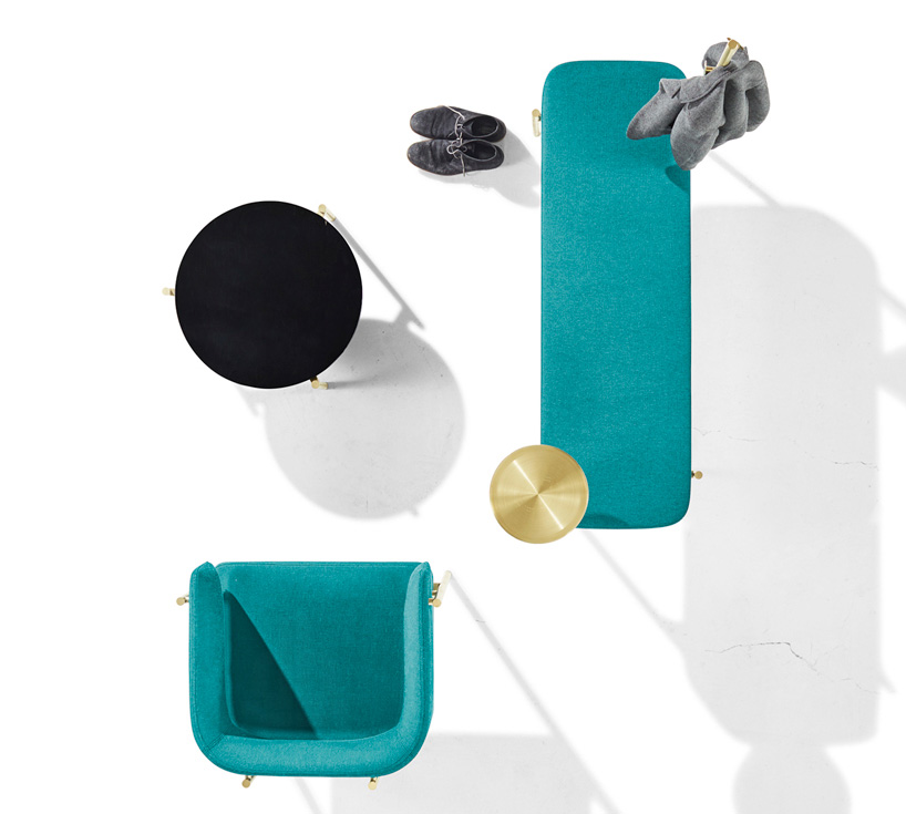 derlot edition crescent furniture collection designboom