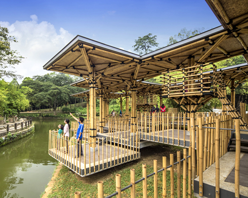 eleena jamil architect situates bamboo playhouse in kuala lumpur