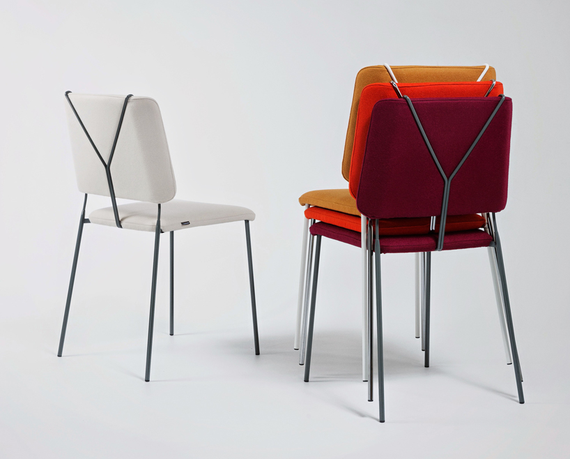 the look of trouser braces fashionably define färg & blanche's frankie chair