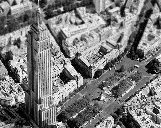 haussmanhattan places new york's famous skyscrapers in a parisian context