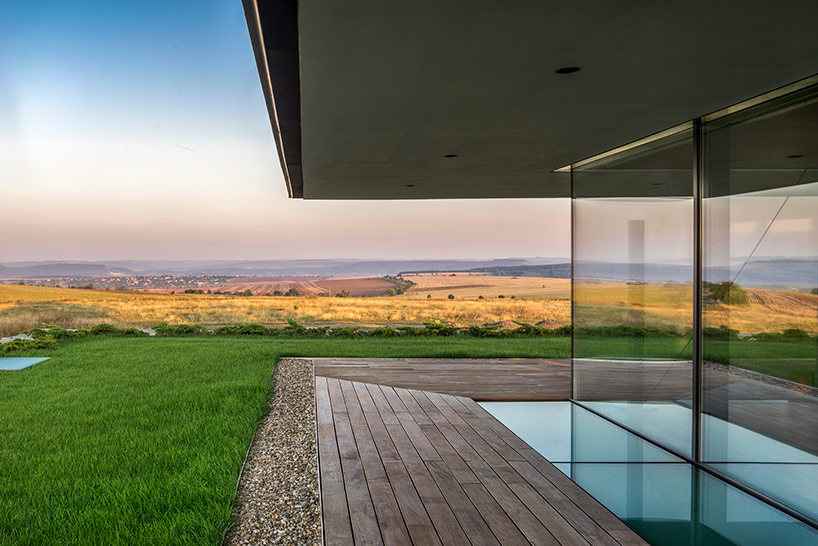 I/O architects surrounds observation house in bulgaria with gabion wall