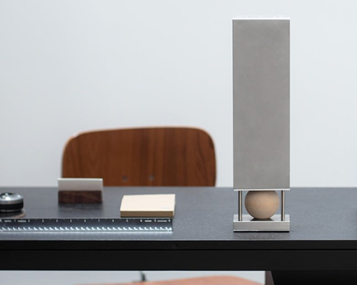 steel, aluminum and wood converge in joey roth’s wireless speakers