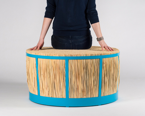 juan cappa's basketlamp + straw stool reference traditional craft techniques and materials