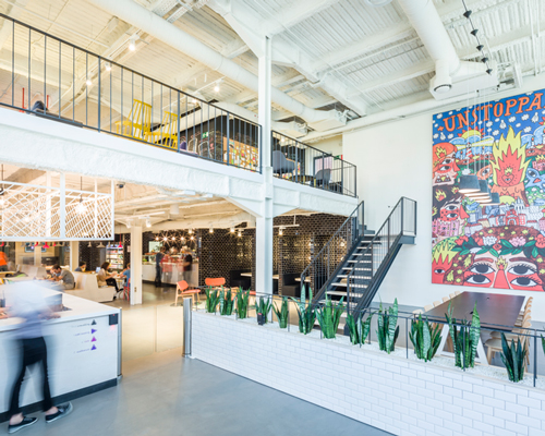 google campus by jump studios occupies former battery factory in madrid