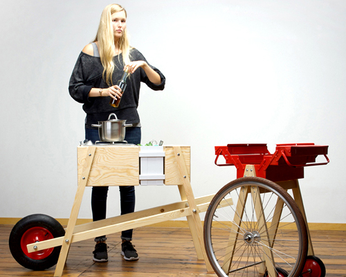 mobile bike repair + kitchen pop-up workshops brings city dwellers together