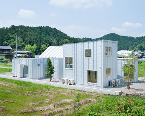metallic house N by naoya kitamura contrasts the rich japanese countryside