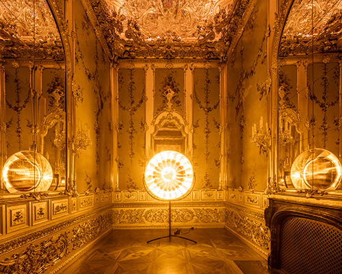 olafur eliasson infills viennese baroque palace with light and mirror works