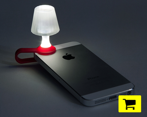 luma tiny lampshade turns your smartphone into a fun night light