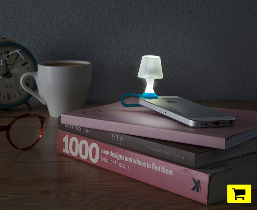 luma tiny lampshade turns your smartphone into a fun night light