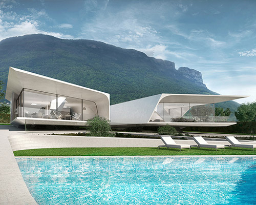 peter pichler architecture designs cantilevered villa in italy