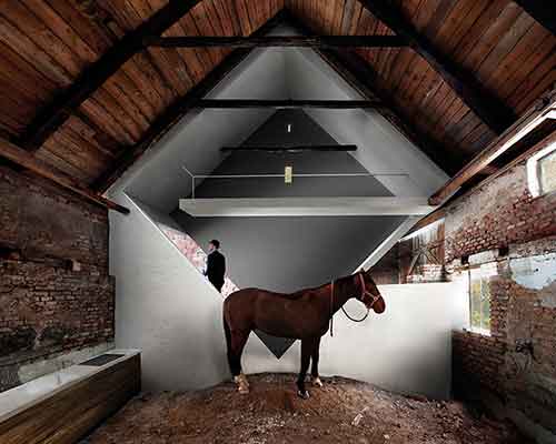 peter haimerl renovates shoemaker's farmhouse with contemporary cube