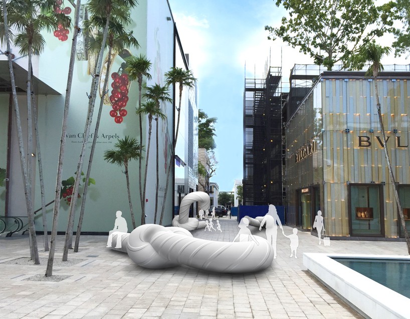 snarkitecture miami design district holiday installation miami art week designboom