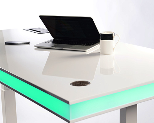 table air utilizes integrated smart sensor to alter desk height
