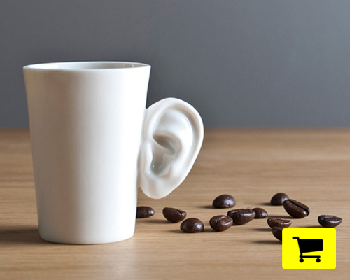 enjoy your morning coffee with the earresistable UHO mug