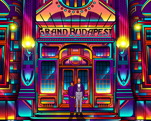 neon film posters present cult classics from the protagonists