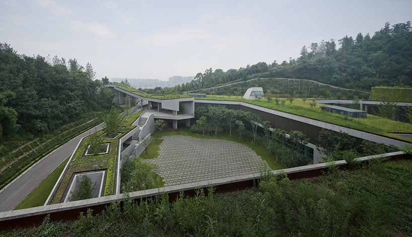 vector architects completes green-covered chongqing taoyuanju community center