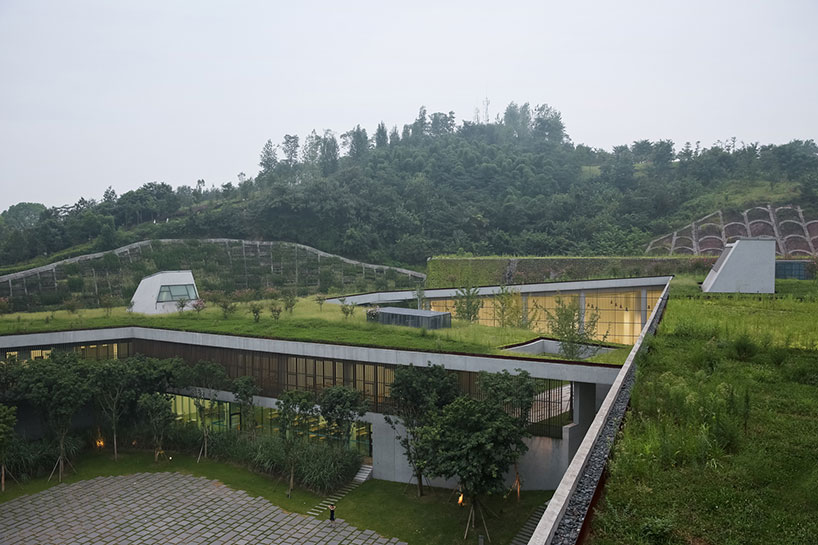 vector architects completes green-covered chongqing taoyuanju community center
