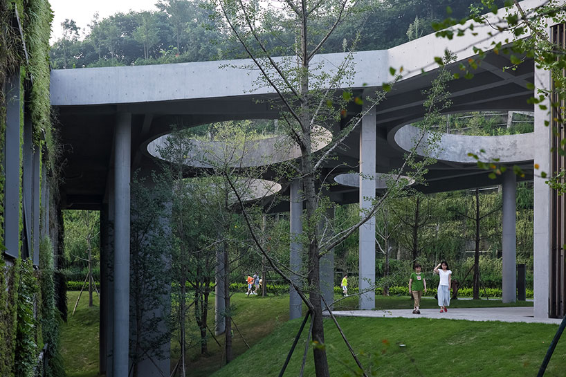 vector architects completes green-covered chongqing taoyuanju community center