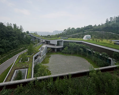 vector architects completes green-covered chongqing taoyuanju community center