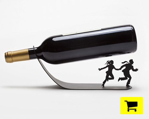 run away with this wine holder by artori design