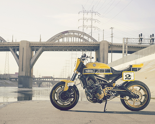 roland sands design pays homage to yamaha's racing past with faster wasp motorcycle