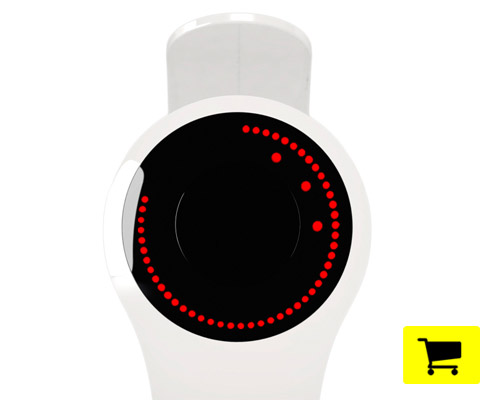 the tic touch watch uses LED microspheres to tell time